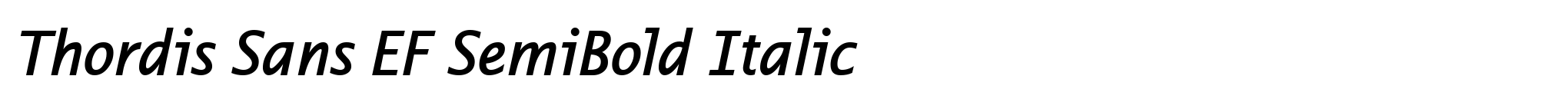Thordis Sans EF SemiBold Italic image
